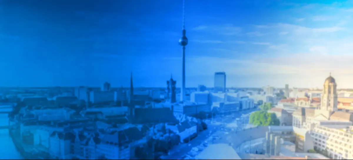 Toller Ausblick von Berlin mit dem Fernsehturm in der Mitte